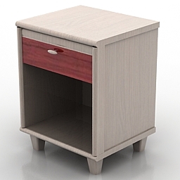 3D Bedside table preview