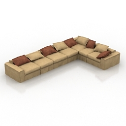 sofa 2 3D Model Preview #bdfa771d
