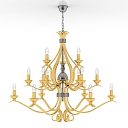 3D Chandelier preview