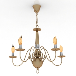 3D Chandelier preview