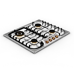 3D Gas stove preview