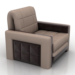 3D Armchair preview