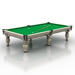 3D Billiard table preview