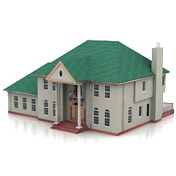 cottage dallas 3D Model Preview #416fa626