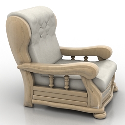 3D Armchair preview