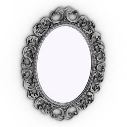 mirror linearte gold componibile 3D Model Preview #16dcb615