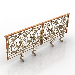 handrail 3D Model Preview #538cb3d7