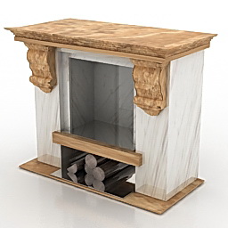 fireplace 3D Model Preview #30107860