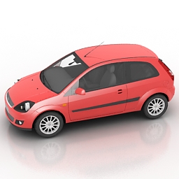 car ford fiesta 2006 3D Model Preview #9a79063b