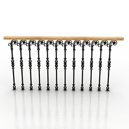 handrail 3D Model Preview #d03a91f9