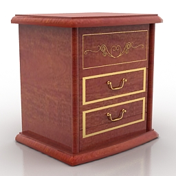 3D Bedside table preview