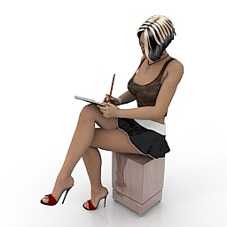 woman 3D Model Preview #df5db2ef