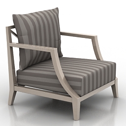 3D Armchair preview