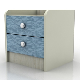 3D Bedside table preview