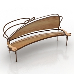bench 3D Model Preview #cdc8ad24