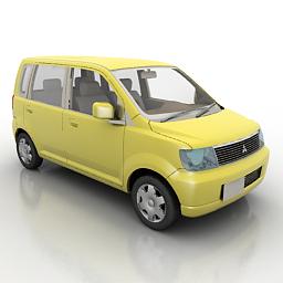 car mitsubishi wagon 3D Model Preview #69ed62a7