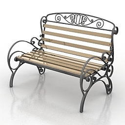 bench 3 3D Model Preview #f67fccf5