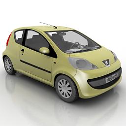 car 29770 peugeot 3D Model Preview #bc15f1de