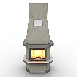 fireplace keddy mistral 3D Model Preview #358dda73