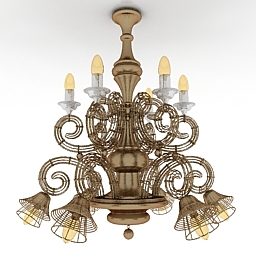 3D Chandelier preview