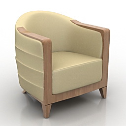 3D Armchair preview