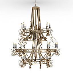 3D Chandelier preview