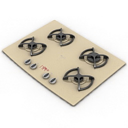 3D Gas stove preview