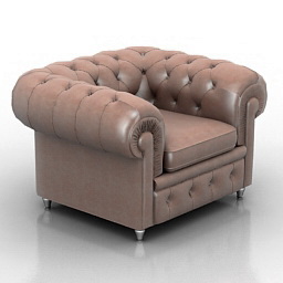 3D Armchair preview