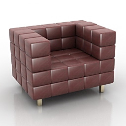 3D Armchair preview