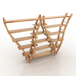 shelf vivalalibreria 3D Model Preview #30720d32