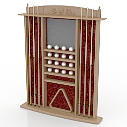 rack billiard 3D Model Preview #573d086f