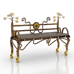 bench egyptian 3D Model Preview #7b358f13