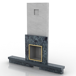 fireplace 3D Model Preview #1053c41d