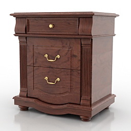 3D Bedside table preview