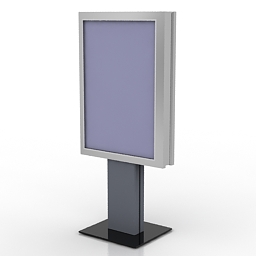 advertising stand 2 3D Model Preview #f1a38e95