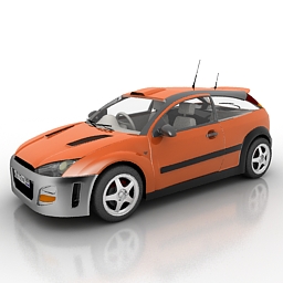 car ford focus 3D Model Preview #e6ae2a94