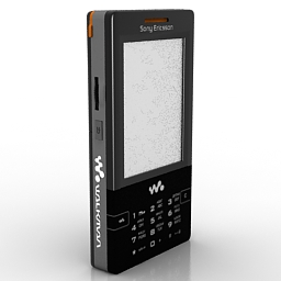 phone sony ericsson w950i 3D Model Preview #a361571b