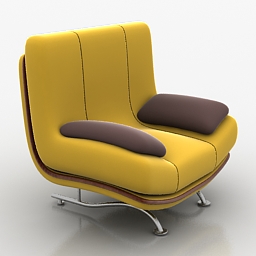 3D Armchair preview