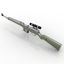gun gewehr 43 3D Model Preview #7f490852