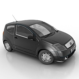 car citroen c2 3D Model Preview #85af40ef