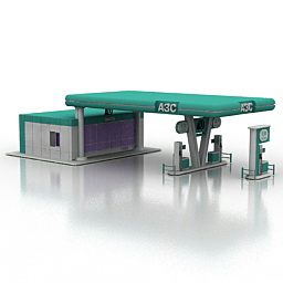 gas station 3D Model Preview #7b2c5298