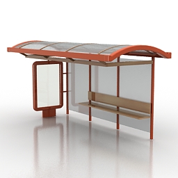 bus stop 3D Model Preview #b4042b06