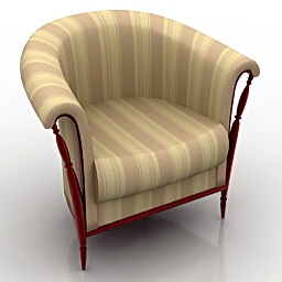 3D Armchair preview