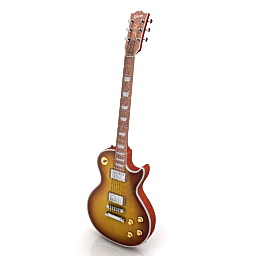 guitar gibson les paul 3D Model Preview #54ffd4cb