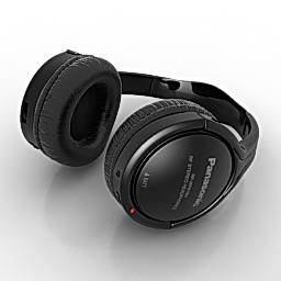 headphones panasonic rp wf810h 3D Model Preview #2378c2ba