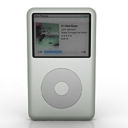 player ipod classic mp3 3D Model Preview #298ada1f