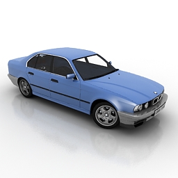 car bmw 540 3D Model Preview #88eab975