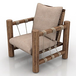 3D Armchair preview