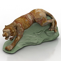 sculpture of tiger 3D Model Preview #2cf35651