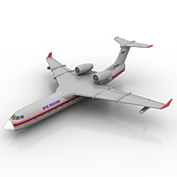 airplane amphibian moe be-200 3D Model Preview #08326b98